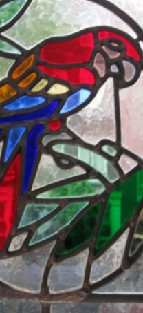 glas-in-lood-papagaai-edelglas