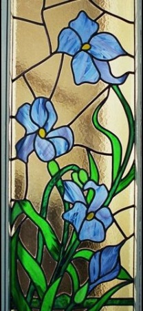 glas-in-lood-bloemen-irissen-edelglas